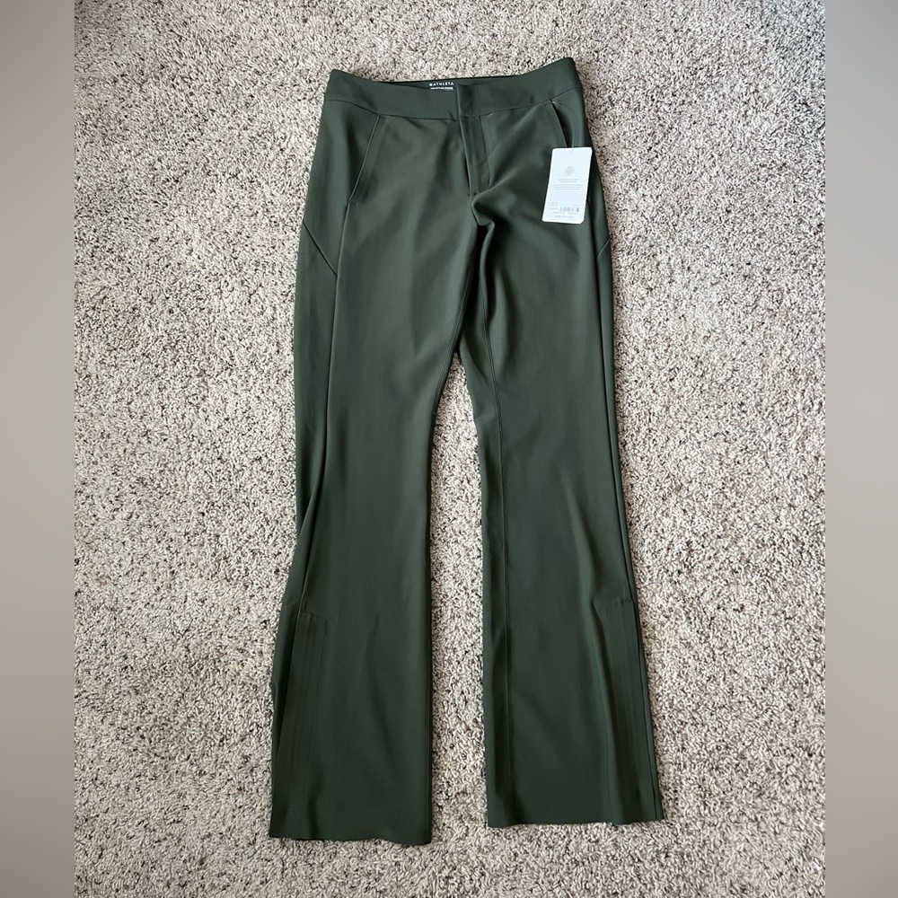 Athleta Stellar Flare Trouser new with tags. Smoke free home Color:Hunter Green
